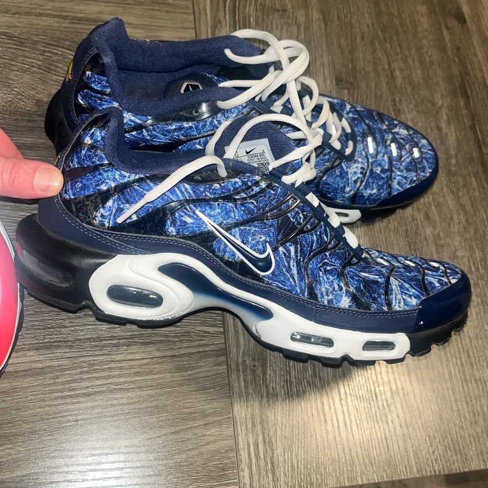 Nike Blue Marble Patterned TN Running Sneakers